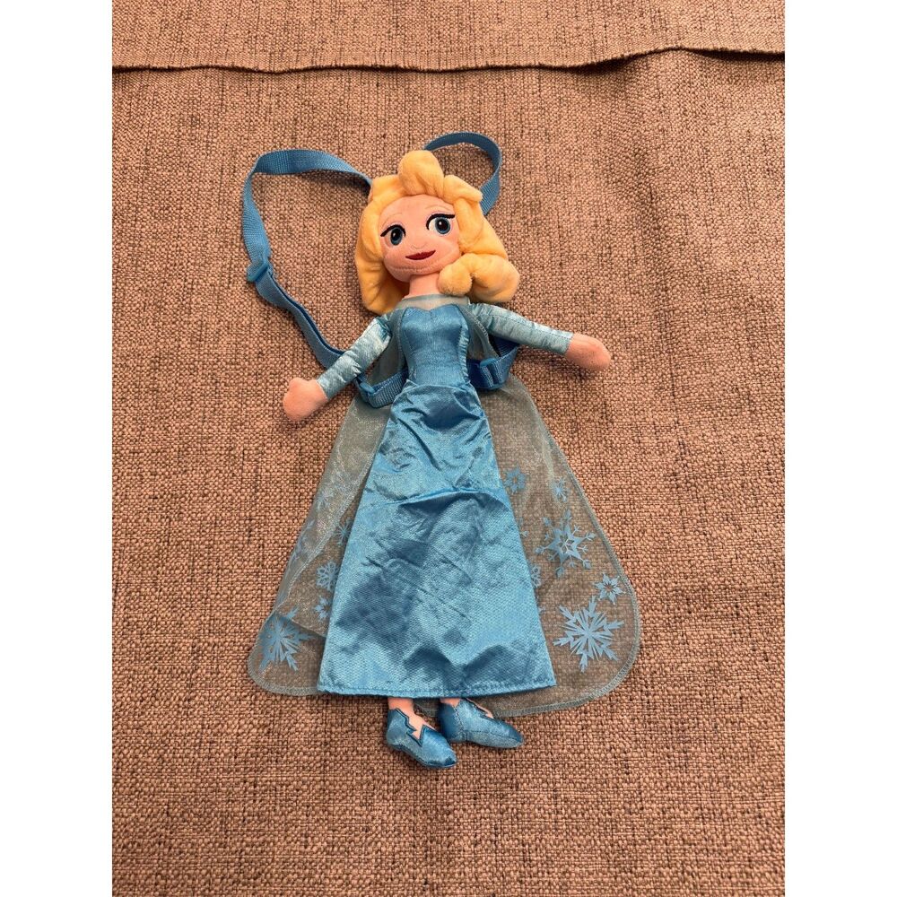 Disney Frozen Elsa Plush Doll Backpack 17" Stuffed Toy Princess